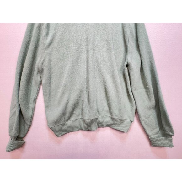 Arnold Palmer Robert Bruce Womens Knitted Cardigan Sweater Size L Green V-Neck - Picture 10 of 10
